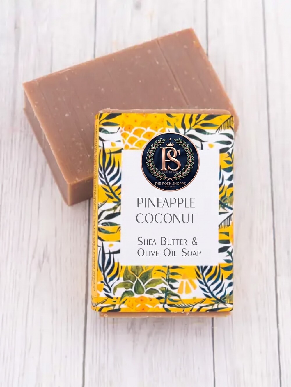 🍍🧼 Vegan Pineapple Coconut Shea Butter & Olive Oil Soap